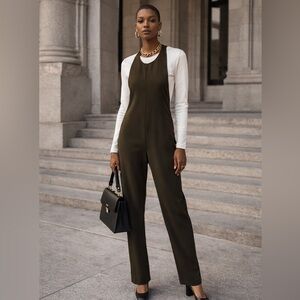 Zara Woman Jumpsuit Deep Green